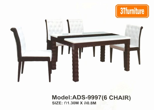 โต๊ะอาหารหน้าหินอ่อน ADS-9997